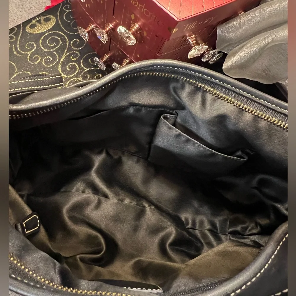 Coach black leather